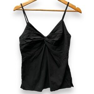 Old Navy Women’s Camisole Black Sleeveless Smocked/ Pleated Size Large